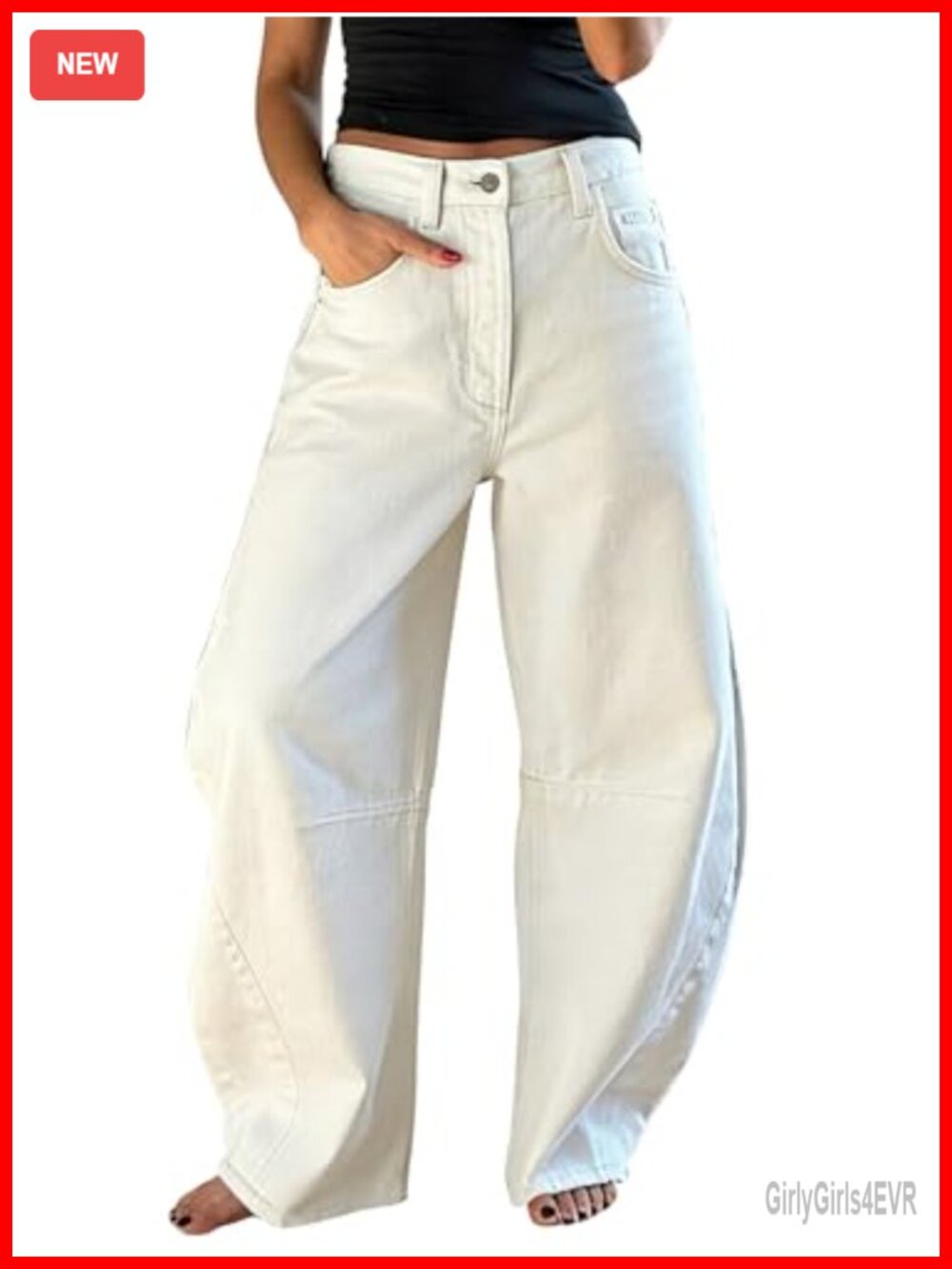 Barrel Jeans Women Y2K Boyfriend Denim Pants Casual Baggy Jeans